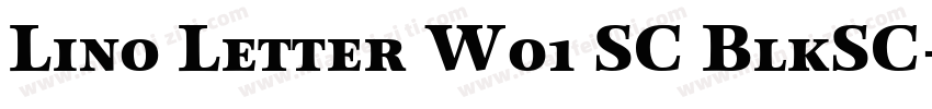 Lino Letter W01 SC BlkSC字体转换